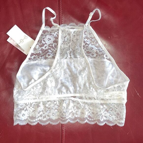 NWT Jessica Simpson White Lace Bralette Size Small - Picture 2 of 4